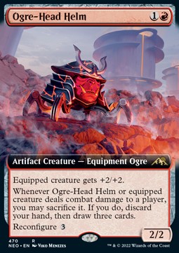 Ogre-Head Helm (V.2)⁣ - Kamigawa: Neon Dynasty: Extras⁣ (Rare)⁣ [470]