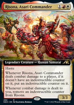 Risona, Asari Commander (V.2)⁣ - Kamigawa: Neon Dynasty: Extras⁣ (Rare)⁣ [492]