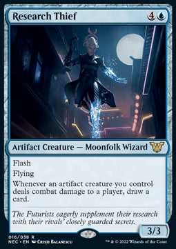 Research Thief (V.1)⁣ - Commander: Kamigawa: Neon Dynasty⁣ (Rare)⁣ [16]