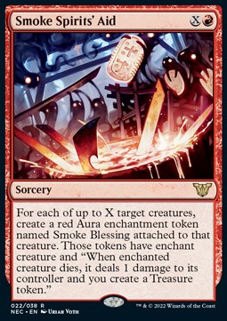 Smoke Spirits' Aid (V.1)⁣ - Commander: Kamigawa: Neon Dynasty⁣ (Rare)⁣ [22]