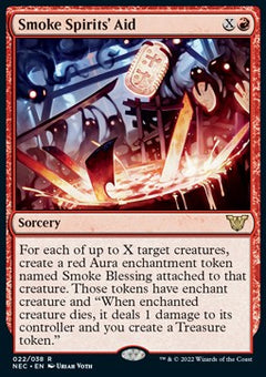 Smoke Spirits' Aid (V.1)⁣ - Commander: Kamigawa: Neon Dynasty⁣ (Rare)⁣ [22]