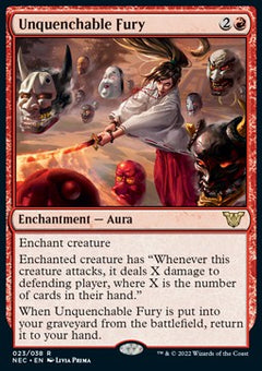 Unquenchable Fury (V.1)⁣ - Commander: Kamigawa: Neon Dynasty⁣ (Rare)⁣ [23]