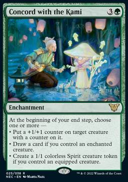 Concord with the Kami (V.1)⁣ - Commander: Kamigawa: Neon Dynasty⁣ (Rare)⁣ [25]