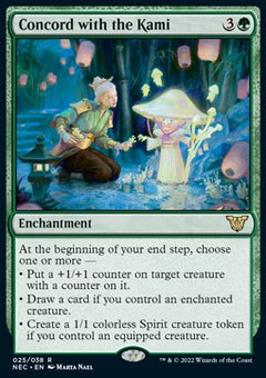 Concord with the Kami (V.1)⁣ - Commander: Kamigawa: Neon Dynasty⁣ (Rare)⁣ [25]