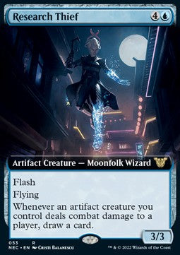 Research Thief (V.2)⁣ - Commander: Kamigawa: Neon Dynasty⁣ (Rare)⁣ [53]