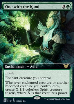 One with the Kami (V.2)⁣ - Commander: Kamigawa: Neon Dynasty⁣ (Rare)⁣ [69]
