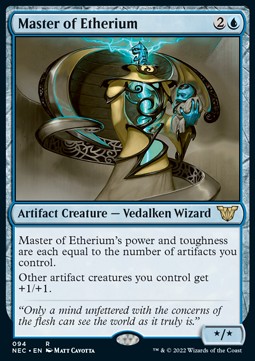 Master of Etherium⁣ - Commander: Kamigawa: Neon Dynasty⁣ (Rare)⁣ [94]
