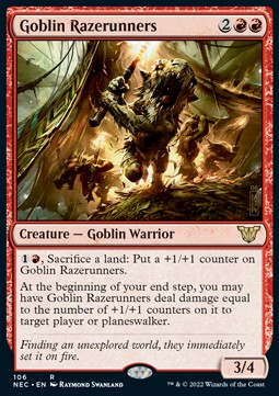 Goblin Razerunners⁣ - Commander: Kamigawa: Neon Dynasty⁣ (Rare)⁣ [106]