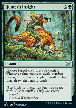 Hunter's Insight⁣ - Commander: Kamigawa: Neon Dynasty⁣ (Uncommon)⁣ [119]