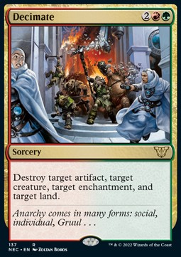 Decimate⁣ - Commander: Kamigawa: Neon Dynasty⁣ (Rare)⁣ [137]