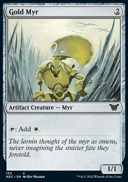 Gold Myr⁣ - Commander: Kamigawa: Neon Dynasty⁣ (Common)⁣ [153]