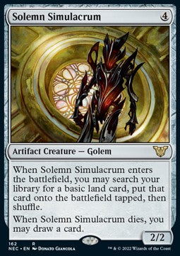 Solemn Simulacrum⁣ - Commander: Kamigawa: Neon Dynasty⁣ (Rare)⁣ [162]
