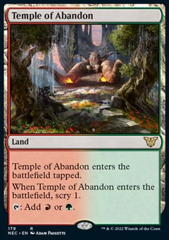 Temple of Abandon⁣ - Commander: Kamigawa: Neon Dynasty⁣ (Rare)⁣ [179]