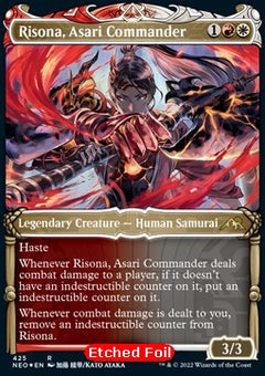 Risona, Asari Commander (V.3)⁣ - Kamigawa: Neon Dynasty: Extras⁣ (Rare)⁣ [425]