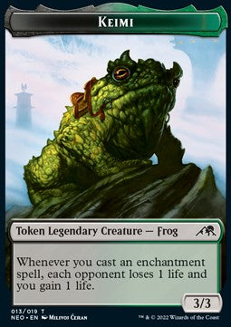 Keimi Token (BG 3/3) // Spirit Token (C 1/1)⁣ - Kamigawa: Neon Dynasty: Extras⁣ (Token)⁣ [T 13/2]