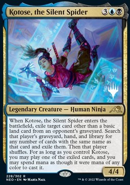 Kotose, the Silent Spider (V.2)⁣ - Kamigawa: Neon Dynasty: Promos⁣ (Rare)⁣ [228]
