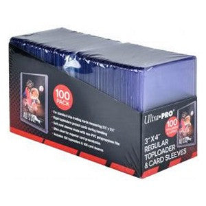 100 Ultra Pro Regular Toploaders and Sleeves