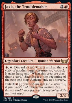 Jaxis, the Troublemaker⁣ - Streets of New Capenna⁣ (Rare)⁣ [112]