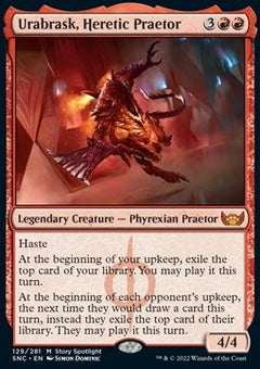 Urabrask, Heretic Praetor⁣ - Streets of New Capenna⁣ (Mythic)⁣ [129]