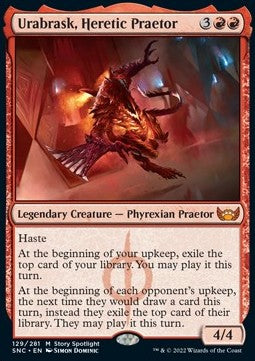 Urabrask, Heretic Praetor⁣ - Streets of New Capenna⁣ (Mythic)⁣ [129]