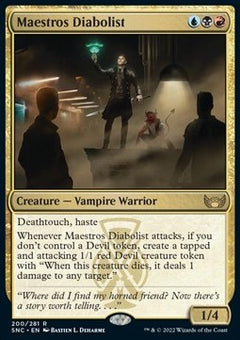 Maestros Diabolist⁣ - Streets of New Capenna⁣ (Rare)⁣ [200]