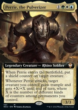 Perrie, the Pulverizer (V.1)⁣ - Commander: Streets of New Capenna: Extras⁣ (Mythic)⁣ [107]