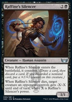 Raffine's Silencer⁣ - Streets of New Capenna⁣ (Uncommon)⁣ [90]