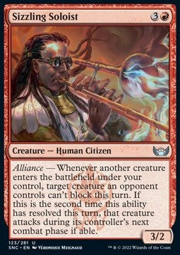 Sizzling Soloist⁣ - Streets of New Capenna⁣ (Uncommon)⁣ [123]