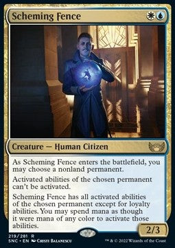 Scheming Fence⁣ - Streets of New Capenna⁣ (Rare)⁣ [219]