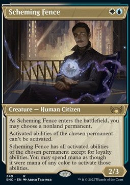 Scheming Fence (V.1)⁣ - Streets of New Capenna: Extras⁣ (Rare)⁣ [349]