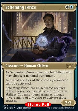 Scheming Fence (V.2)⁣ - Streets of New Capenna: Extras⁣ (Rare)⁣ [449]