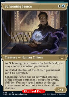 Scheming Fence (V.2)⁣ - Streets of New Capenna: Extras⁣ (Rare)⁣ [449]