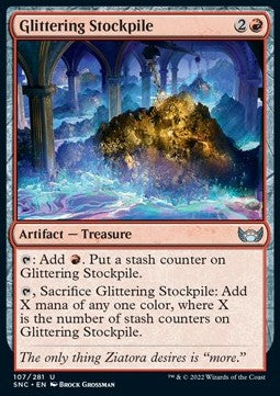 Glittering Stockpile⁣ - Streets of New Capenna⁣ (Uncommon)⁣ [107]