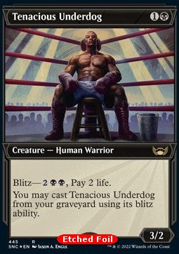 Tenacious Underdog (V.2)⁣ - Streets of New Capenna: Extras⁣ (Rare)⁣ [445]