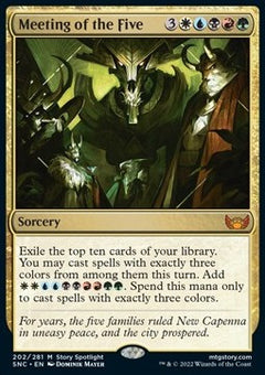 Meeting of the Five⁣ - Streets of New Capenna⁣ (Mythic)⁣ [202]