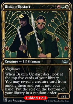 Brazen Upstart (V.2)⁣ - Streets of New Capenna: Extras⁣ (Uncommon)⁣ [361]