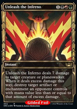 Unleash the Inferno (V.2)⁣ - Streets of New Capenna: Extras⁣ (Rare)⁣ [402]