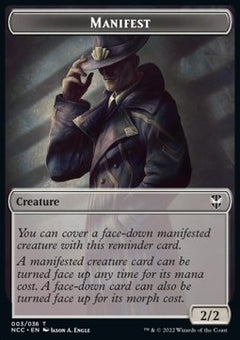 Manifest Token // Copy Token⁣ - Commander: Streets of New Capenna: Extras⁣ (Token)⁣ [T 3/1]