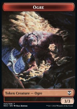 Ogre Token (R 3/3) // Insect Token (G 1/1)⁣ - Commander: Streets of New Capenna: Extras⁣ (Token)⁣ [T 20/24]