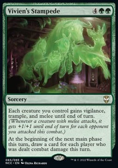 Vivien's Stampede⁣ - Commander: Streets of New Capenna⁣ (Rare)⁣ [65]