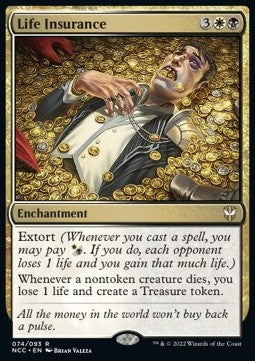 Life Insurance⁣ - Commander: Streets of New Capenna⁣ (Rare)⁣ [74]
