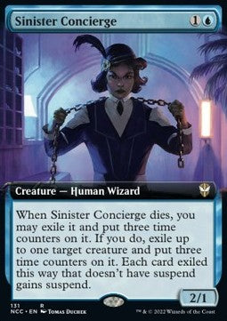 Sinister Concierge⁣ - Commander: Streets of New Capenna: Extras⁣ (Rare)⁣ [131]