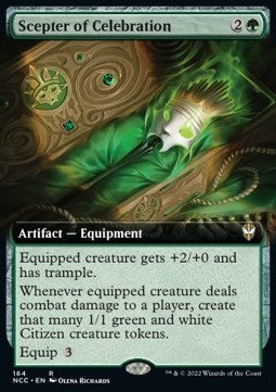 Scepter of Celebration⁣ - Commander: Streets of New Capenna: Extras⁣ (Rare)⁣ [164]
