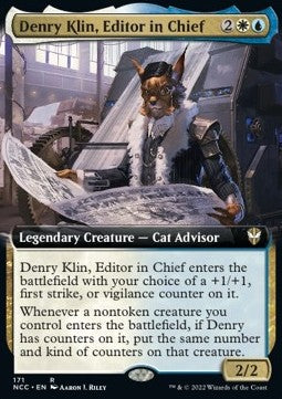 Denry Klin, Editor in Chief⁣ - Commander: Streets of New Capenna: Extras⁣ (Rare)⁣ [171]