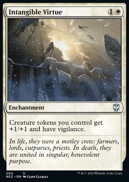 Intangible Virtue⁣ - Commander: Streets of New Capenna⁣ (Uncommon)⁣ [204]