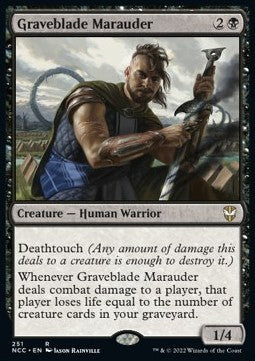 Graveblade Marauder⁣ - Commander: Streets of New Capenna⁣ (Rare)⁣ [251]