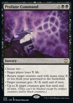 Profane Command⁣ - Commander: Streets of New Capenna⁣ (Rare)⁣ [256]