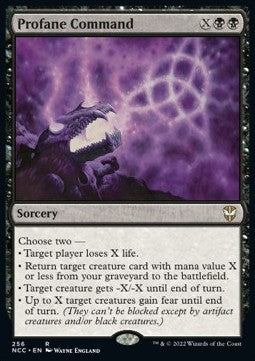 Profane Command⁣ - Commander: Streets of New Capenna⁣ (Rare)⁣ [256]