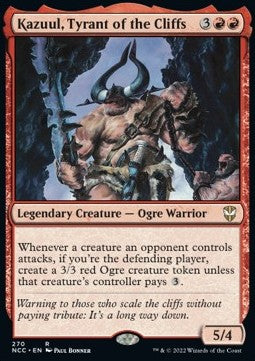 Kazuul, Tyrant of the Cliffs⁣ - Commander: Streets of New Capenna⁣ (Rare)⁣ [270]