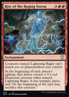 Rite of the Raging Storm⁣ - Commander: Streets of New Capenna⁣ (Uncommon)⁣ [274]